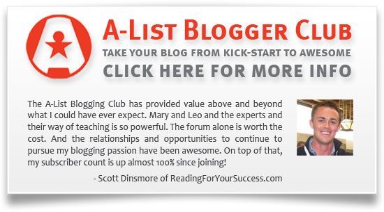 Sign up for A-List Blogging Bootcamps