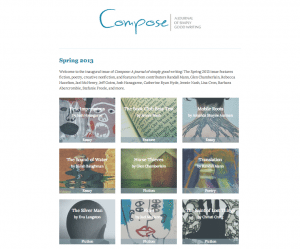 Compose: A Journal of Simply Good Writing, Spring 2013 issue